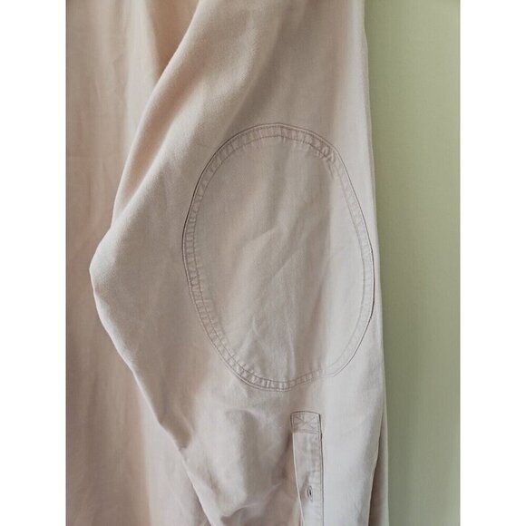 Cabelas Shirt Mens 3XLT Beige LS Embroidery Button Up Pockets Outdoor VTG FLAWS - Picture 9 of 12